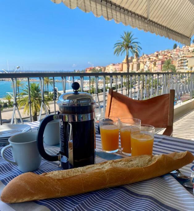 Le Garavan-Vue Mer-Plage-Clim-Terrasse Menton Exterior foto