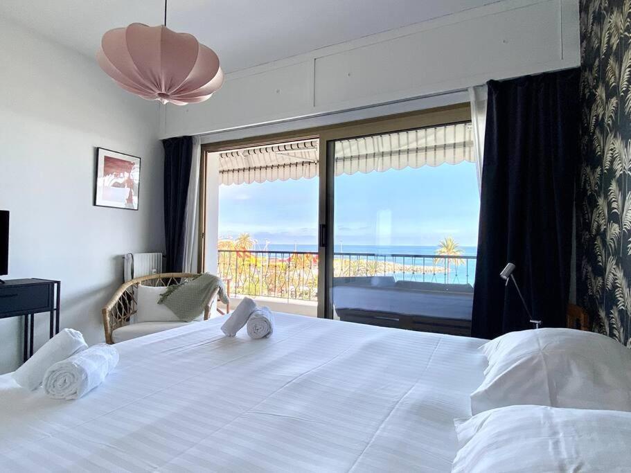 Le Garavan-Vue Mer-Plage-Clim-Terrasse Menton Exterior foto